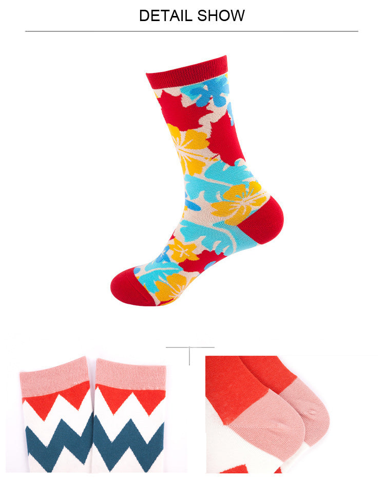 Mox JT Printed Autumn Funny Socks