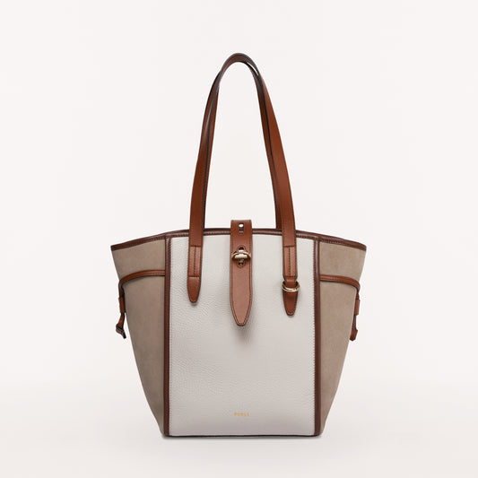 Furla Giove Leather Tote Bag - Brown