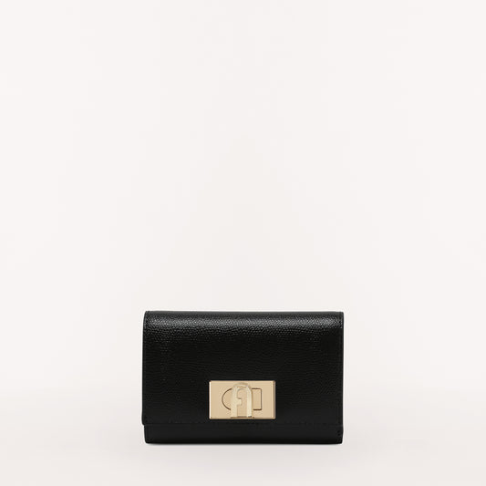 Fendi Baguette Nero Palmellato Leather Continental Black Wallet