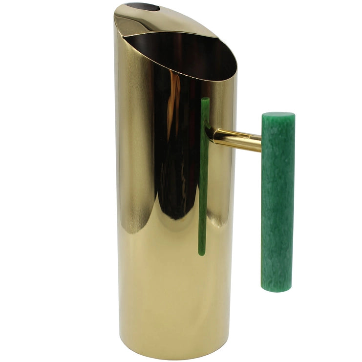 Gold Pitcher w/ Green Resin Details