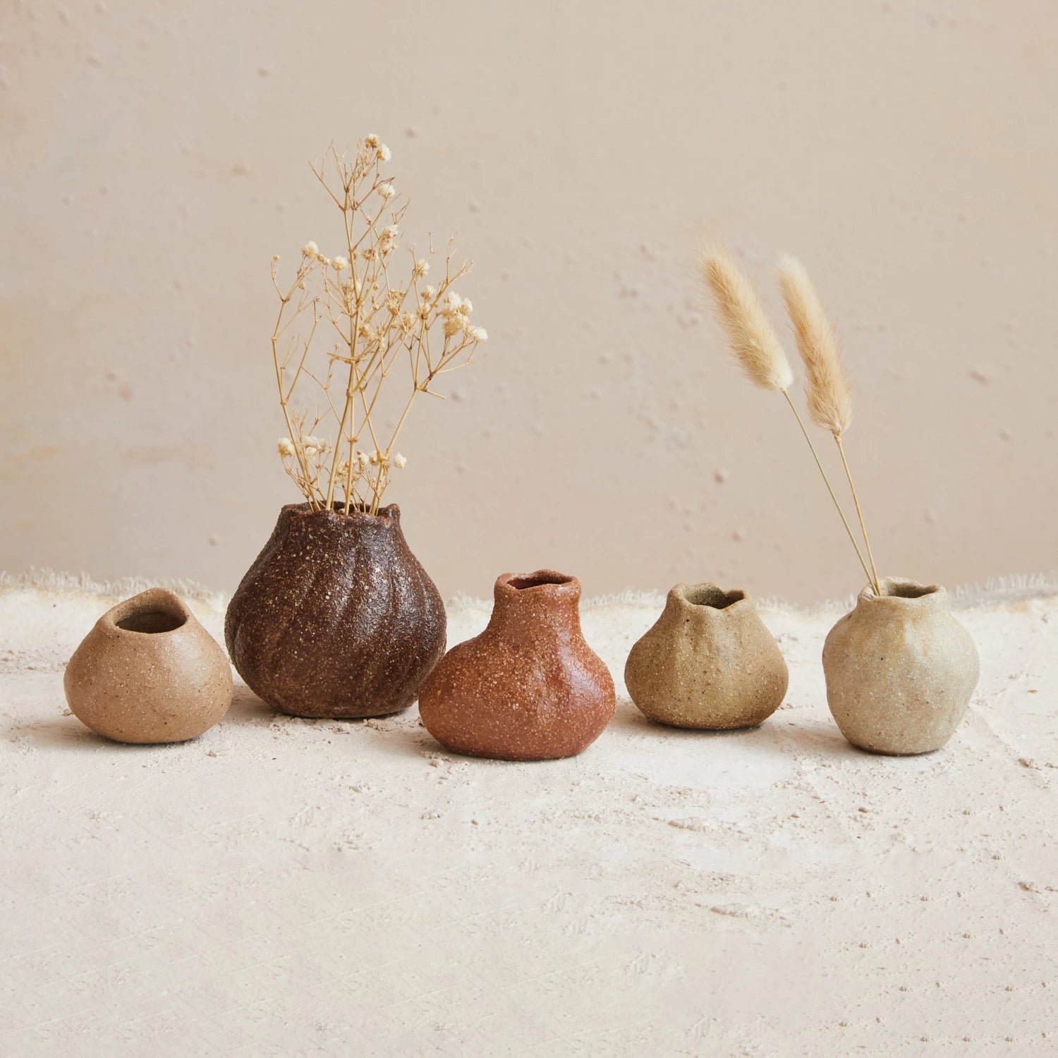 Stoneware Organic Shaped Vase (5 Styles)