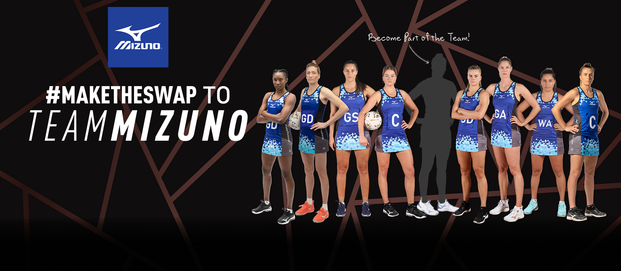 Mizuno Netball - Make the Swap to Team Mizuno