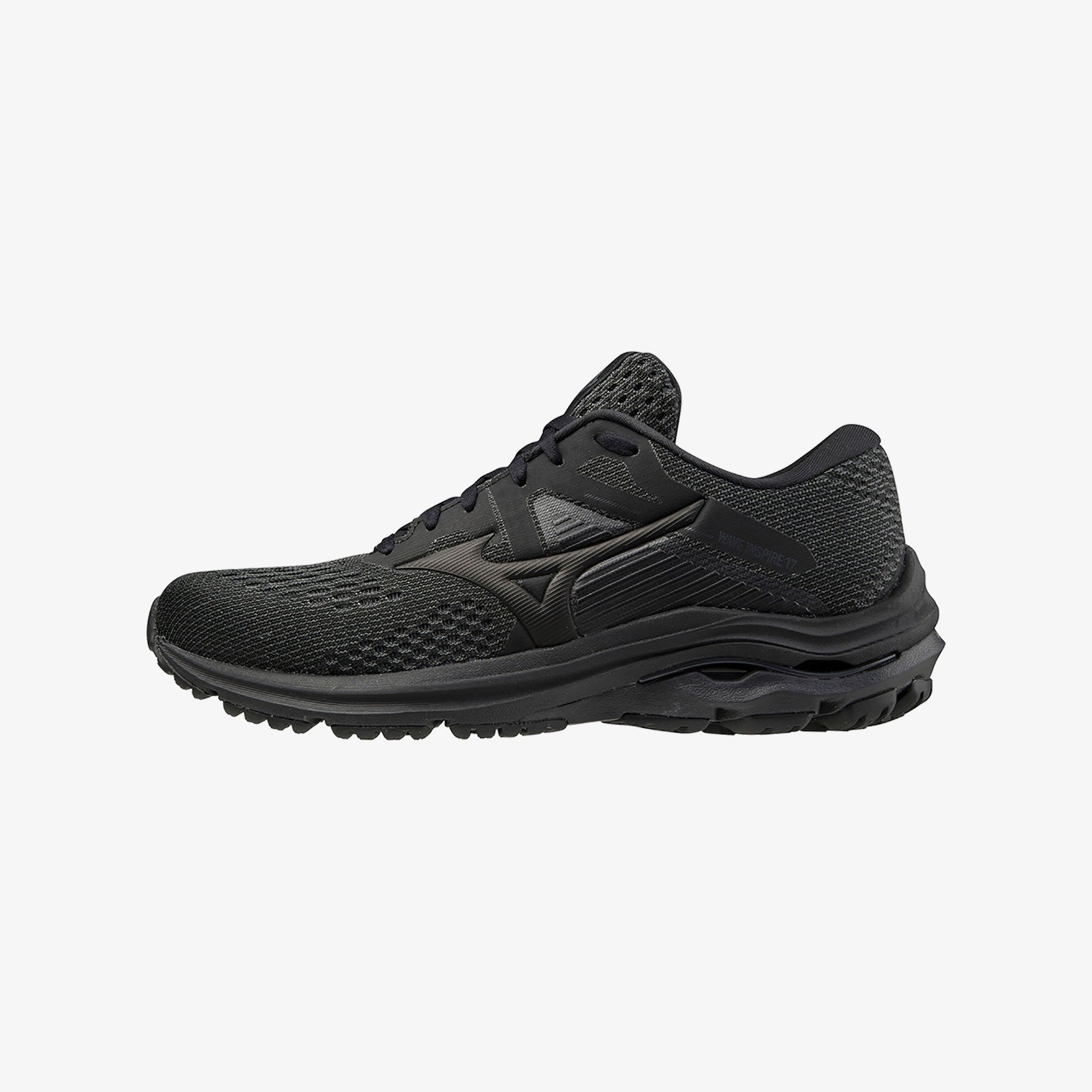all black mizuno running shoes