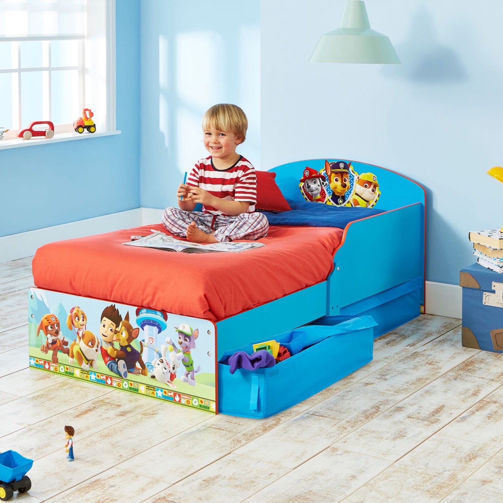 paw patrol bed with storage