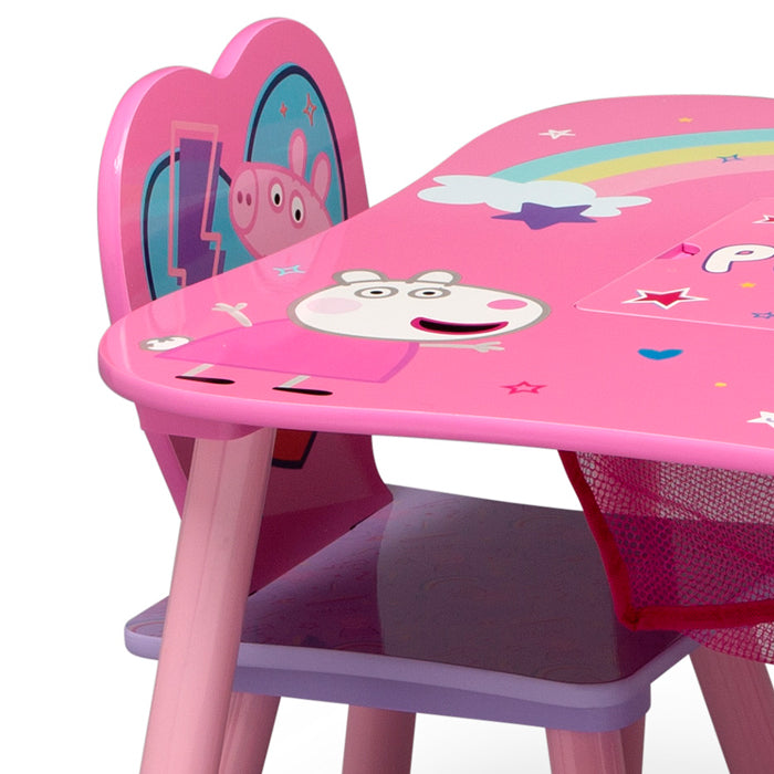 Peppa Pig Table And Chair Set : Shop Peppa Pig Table Chair Set The Piggy Store : This peppa pig table and chairs set requires minimal assembly and is easy to clean by wiping down with a damp cloth.