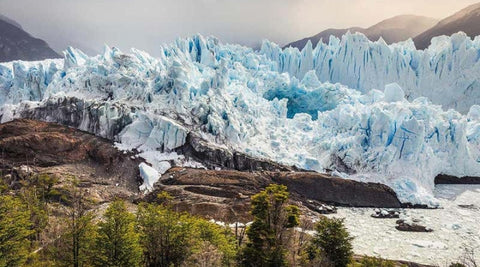 Melting polar ice.