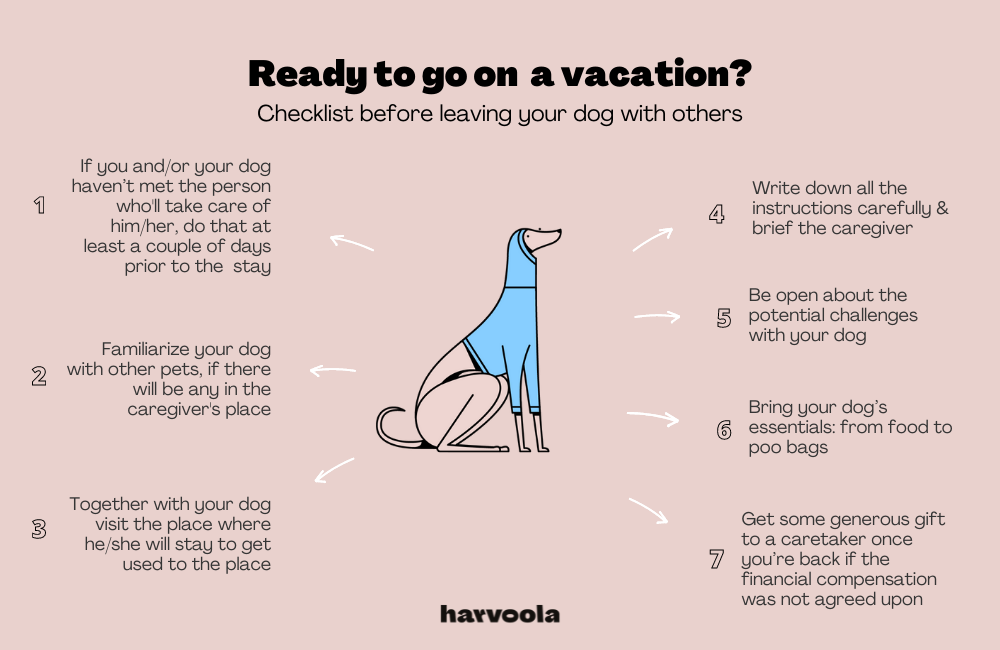 leaving dog when going on vacation tips