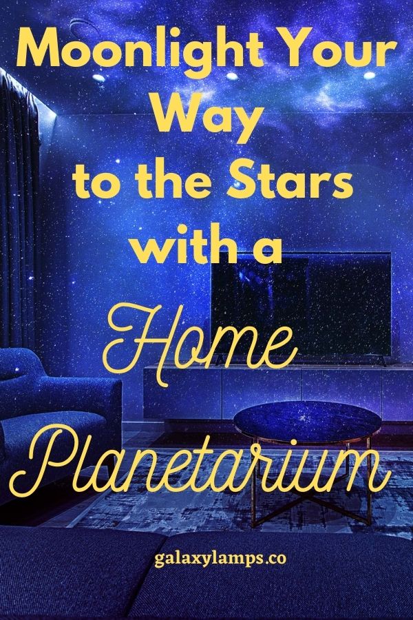 Moonlight your way to the stars with a home planetarium #homeplanetarium #starprojector