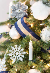 ribbon-christmas-decor-ideas - blue ribbon