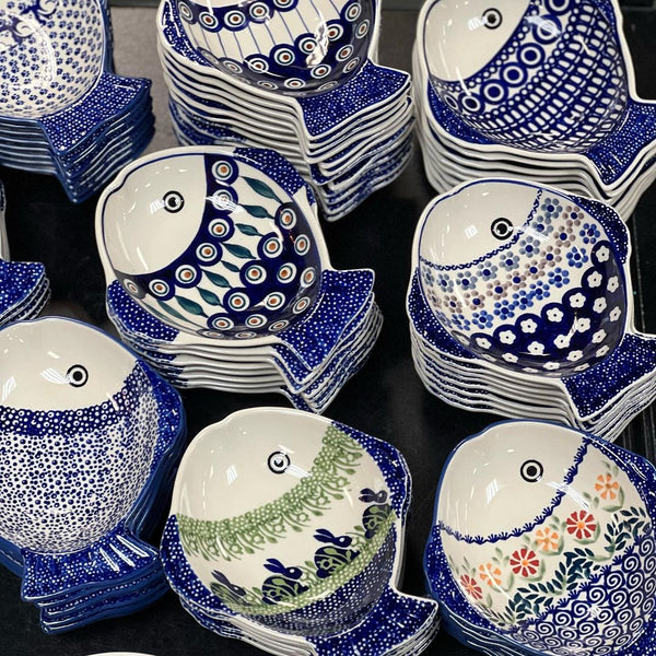 Polish Pottery Fish Motif