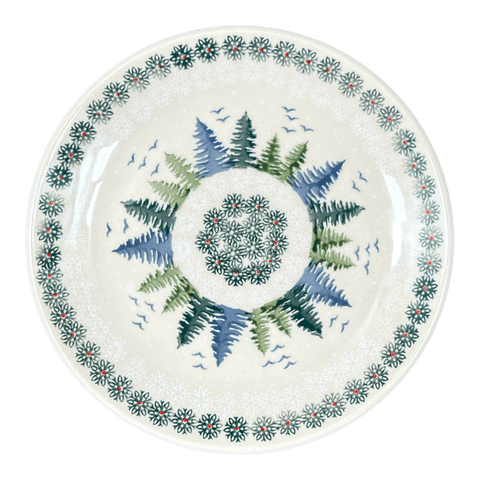 Polish Pottery - 8.5 Salad Plate - Blue Diamond - The Polish Pottery Outlet