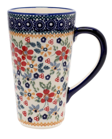 Polish Pottery - John's Mug - Blue Bells - The Polish Pottery Outlet