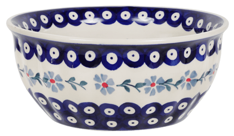 Polish Pottery - 7.75 Bowls - Blue Butterfly - The Polish Pottery