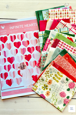 Infinite Hearts Quilt Along - my fabric choice!