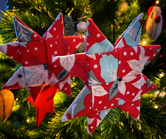 Scandinavian Fabric Christmas Stars