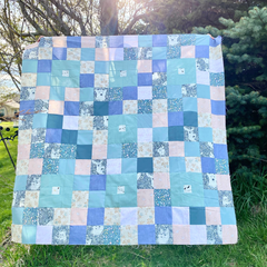 Mint Patch Quilt by Candace @thepaintedravenco