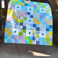 Mint Patch Quilt by Margaret of @quiltylass