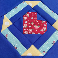 Sweetheart Block made by Janelle of Dotty and Grace