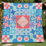 Block Challenge quilt - Dotty and Grace