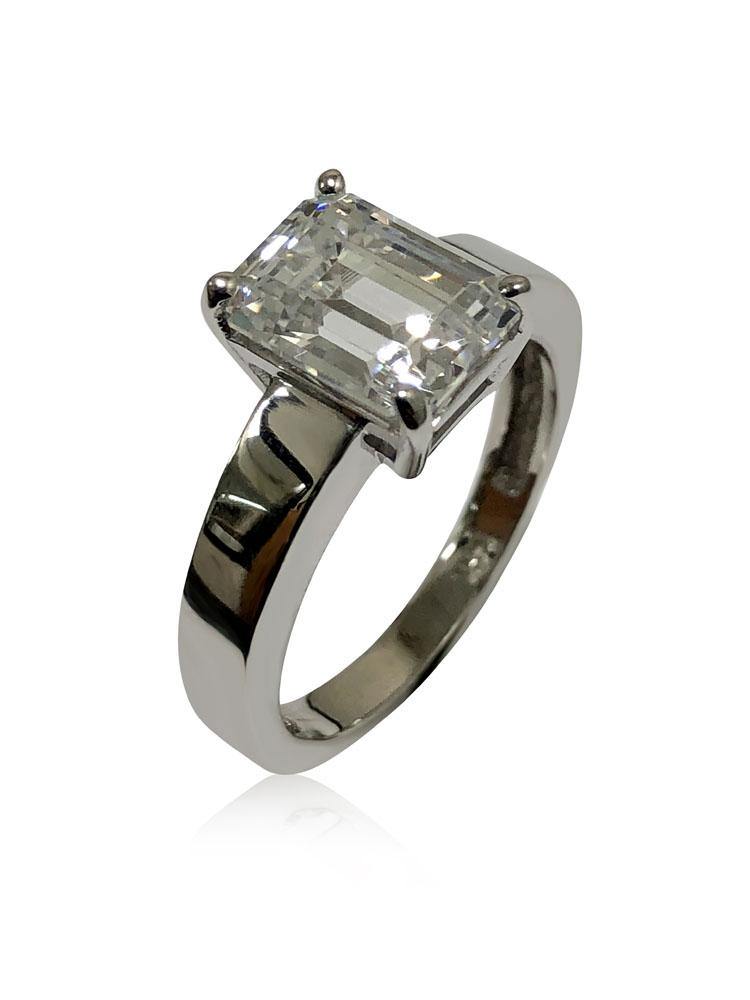 7 cubic zirconia Solitaire ring 