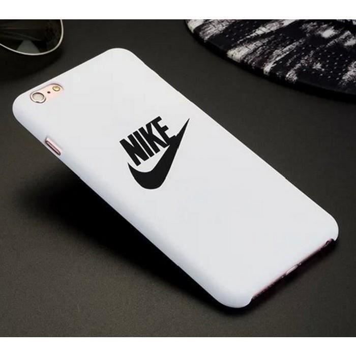Nike Coque iPhone 7 Plus 7s Plus Verre Blanc
