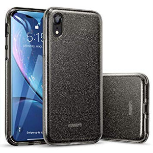 Coque iphone XR gris à paillettes Achat coque bumper pas