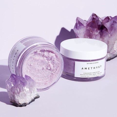 amethyst body scrub purple