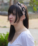 Red Cherry Blossom Japanese Fabric Headband