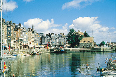 The waterway in Honfleur, France.