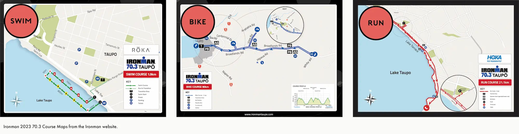 Ironman 70.3 Taupo Course December 2023