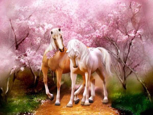 Horses on the Beach - Diamond Painting Kit – bemyhobbystore