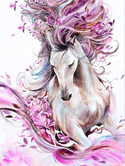 Lovely Flowers Horse Diamond Painting – All Diamond Painting Art