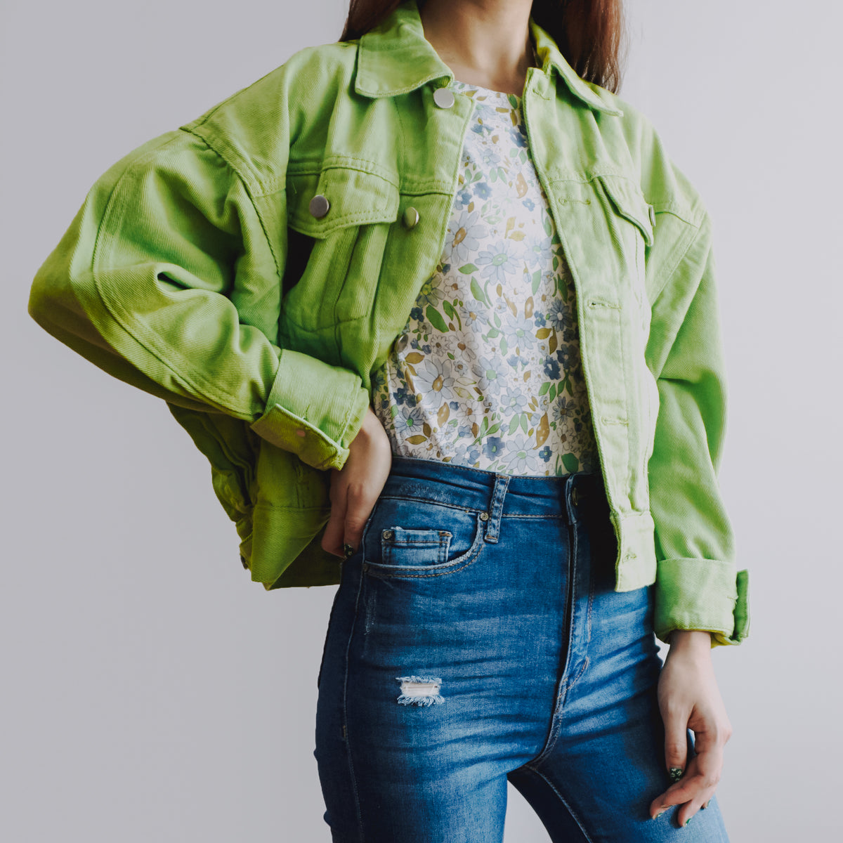 Fruity Denim Jacket (2 Colors) – Megoosta Fashion