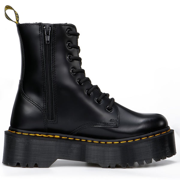 chunky platform combat boots