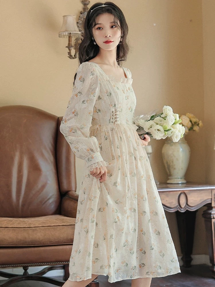 meing dot puff dress ミイン【新品タグ付き】-