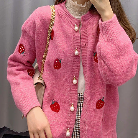 Strawberry Cardigan (4 Colors) – Megoosta Fashion