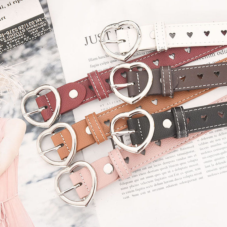 Heart Eyelet Belt (7 Colors) – Megoosta Fashion