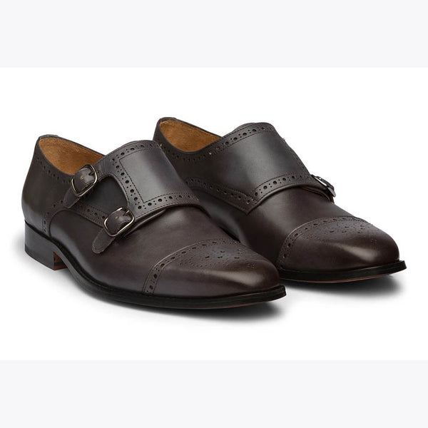 Buy Men's Leather Monk Strap Shoes Online at Best Price in India ...