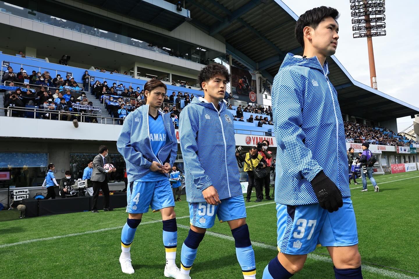 Jubilo Iwata 2024 walk-out jacket from Admiral