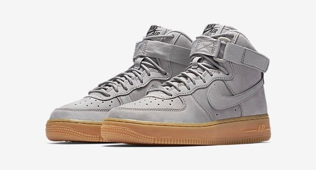 grey air force 1 high tops