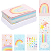 Blank Rainbow Greeting Cards with White Envelopes (Pastel Colors, 4x6 In, 48 Pack)