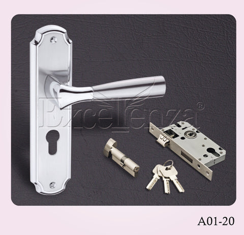 Mortise shop lock set