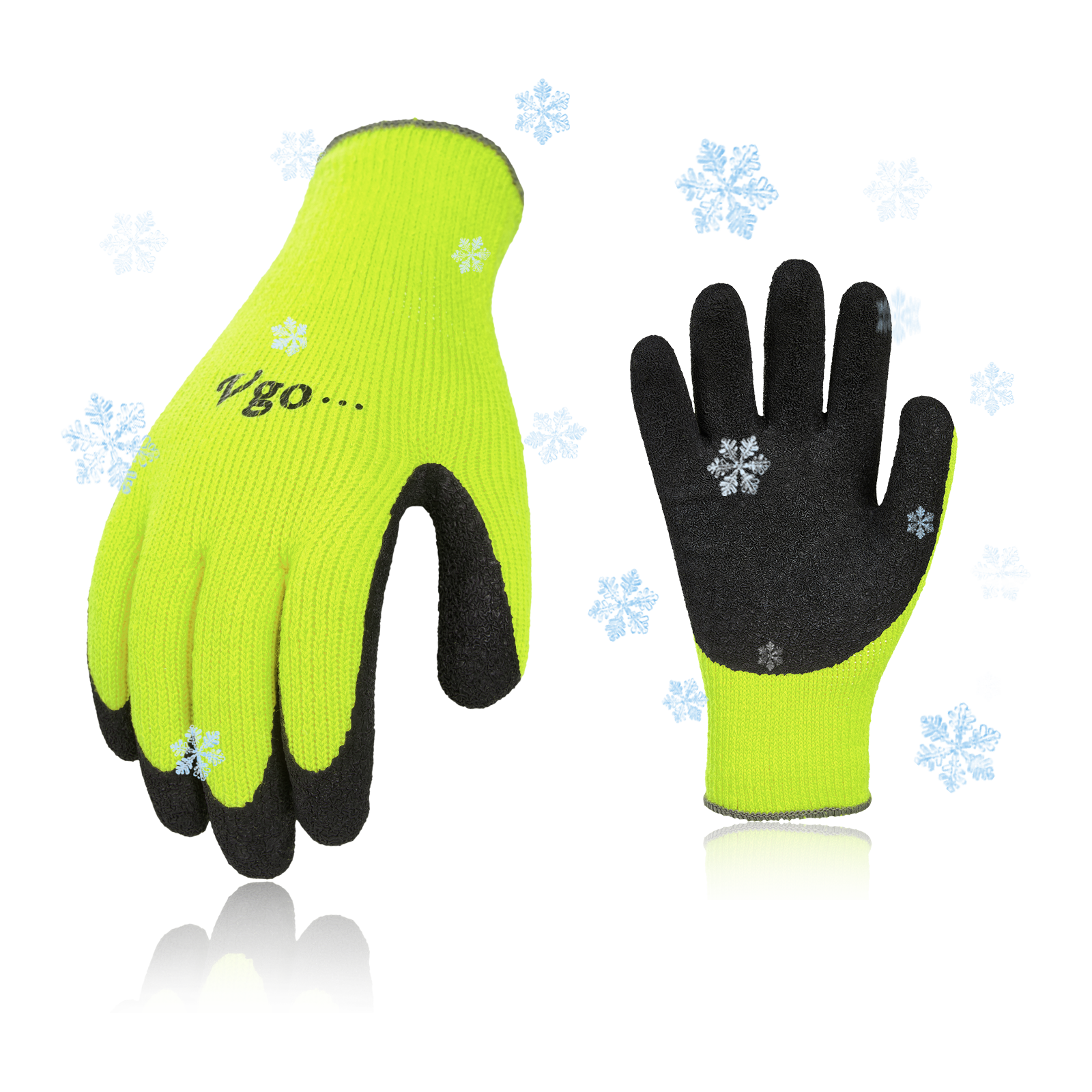 Vgo 32℉ Heavy-Duty Winter Mechanic Gloves (Black, SL8849FW)