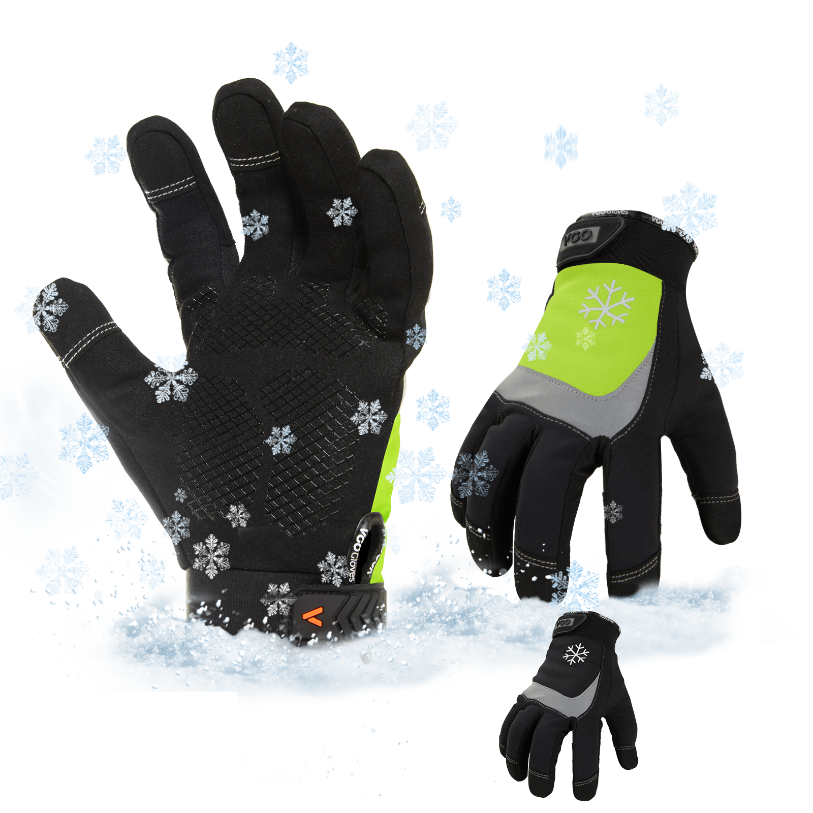 KAYGO Insulated Mechanic Work Gloves KG126W,Winter Insulated Double  Lining,Heavy duty,Improved dexterity,Excellent Grip,Ideal for working on  cars and