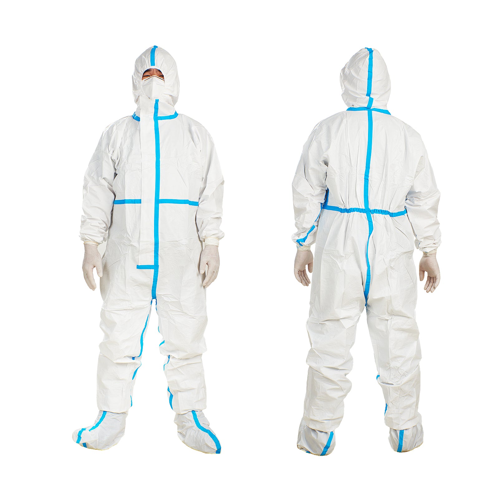 PIP® 3600/4XL 3600 BA Waterproof Chemical-Resistant Coverall, 4XL, White,  Microporous Fabric, 33.1 in Chest, 32.7 in L Inseam