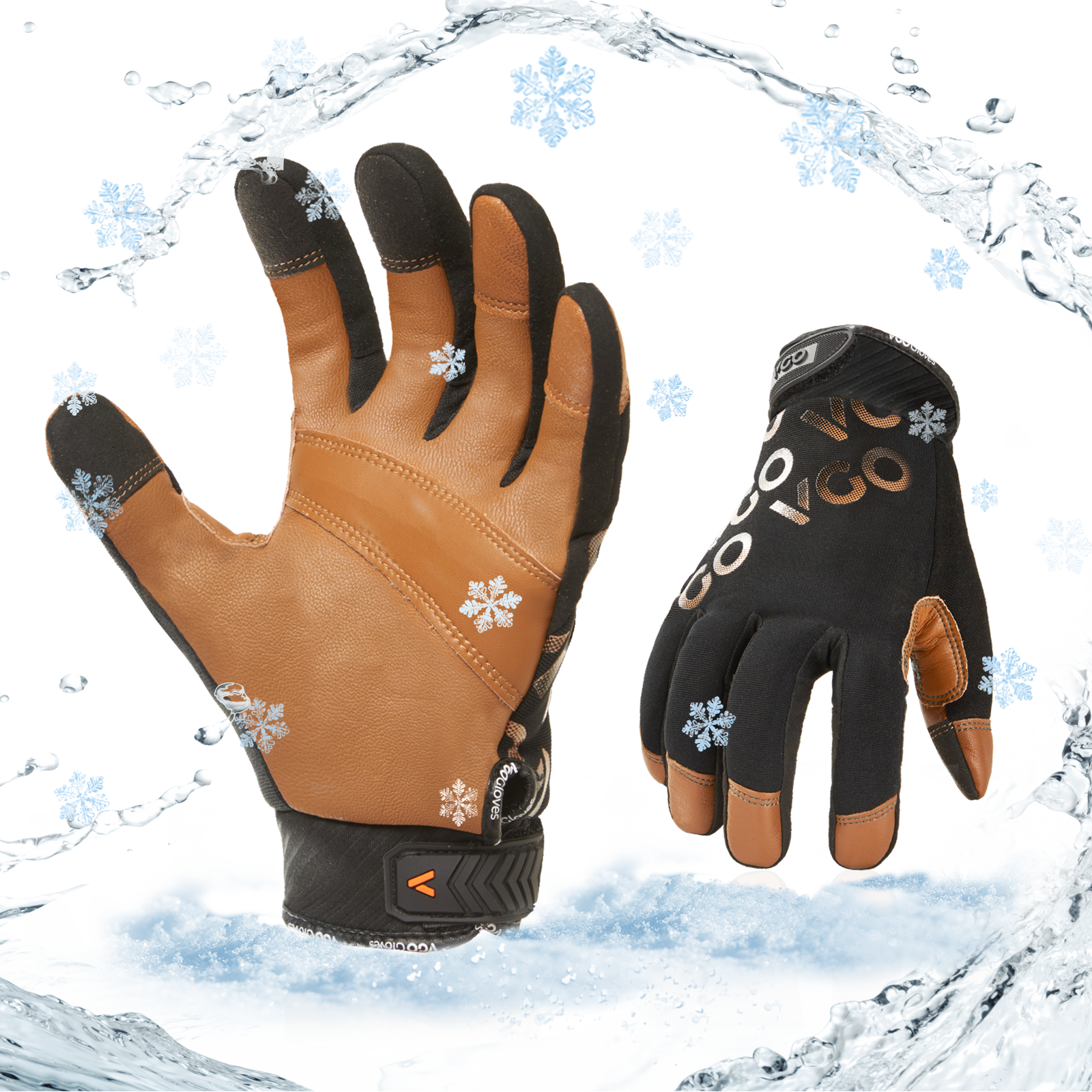 KAYGO Insulated Mechanic Work Gloves KG126W,Winter Insulated Double  Lining,Heavy duty,Improved dexterity,Excellent Grip,Ideal for working on  cars and