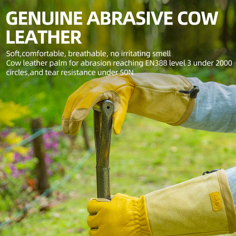 garden gloves with extra long cuffs