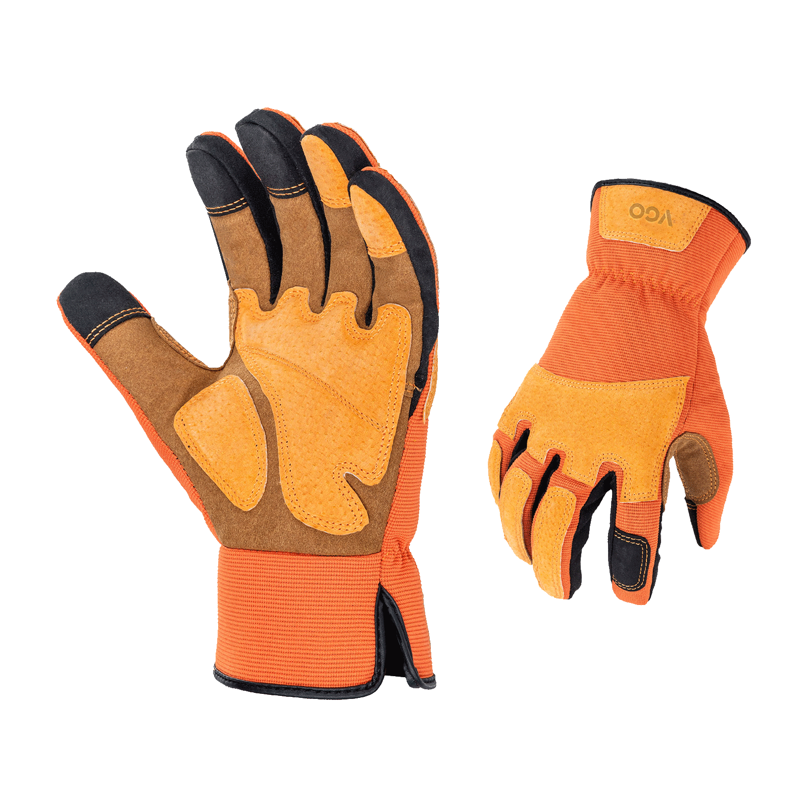 Vgo Cut Resistant Work Gloves,Cutproof Gloves for Men,Impact Gloves,  ANSI Level 5 Cut Protection Gloves,Cow Leather Mechanics Gloves,Anti-Vibration  Gloves(1 Pair,Orange,Size M,CA9794IPA5): : Tools & Home  Improvement