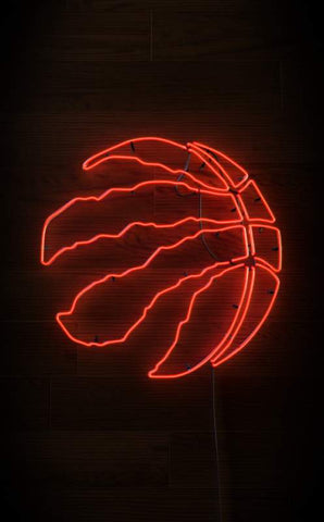 Custom neon sign Toronto Raptors claw logo