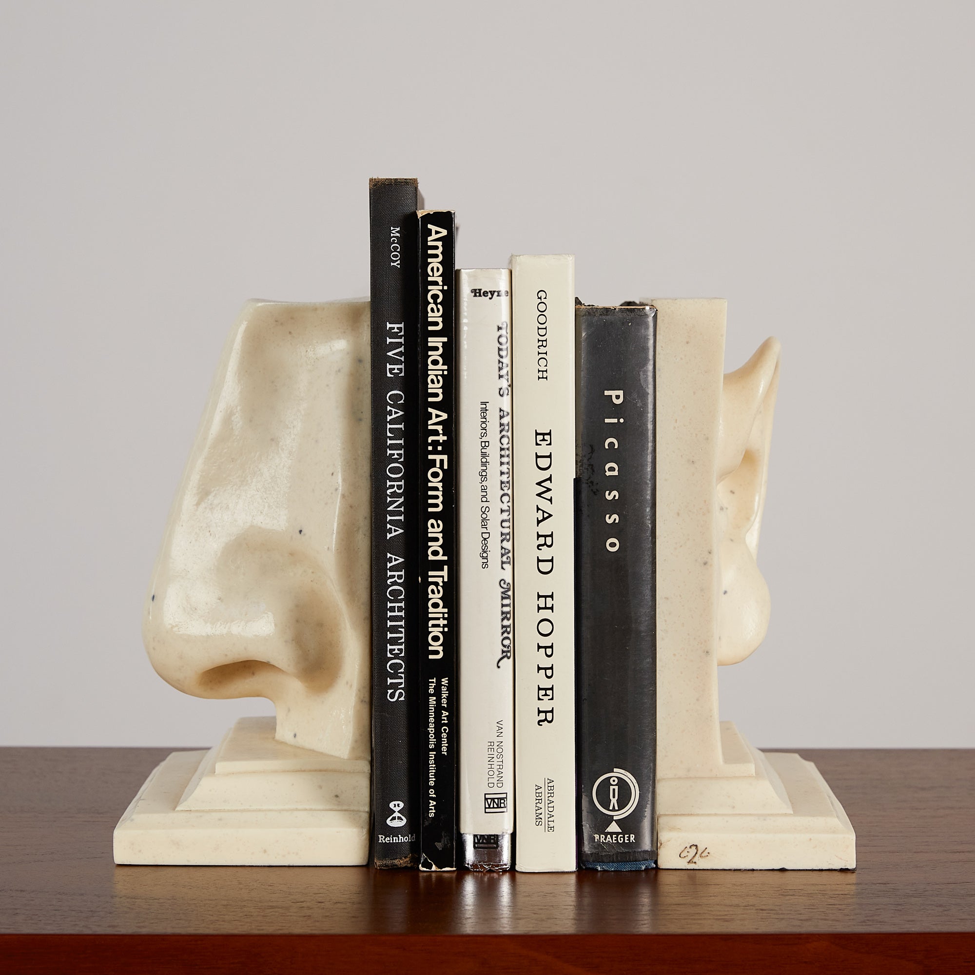 Pair of Ear & Nose Bookends by C2C Designs